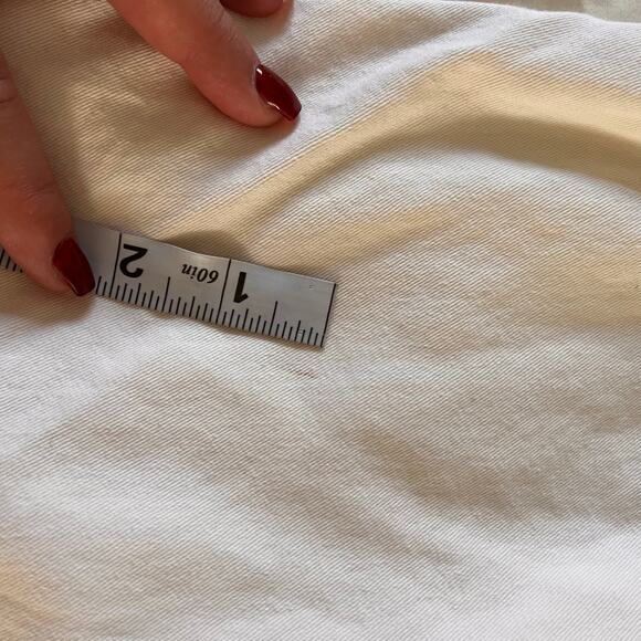 NWT Vtg Y2K 2000s High Rise White Pleat Front Stretch Waist Shorts Plus Sz 24 - Picture 6 of 10